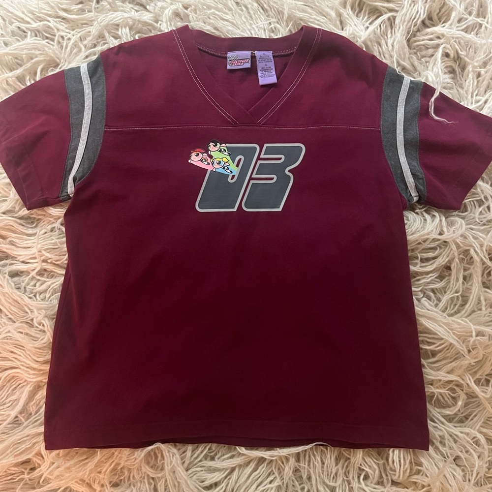 Vintage Powerpuff Girls Cartoon Network Jersey Shirt